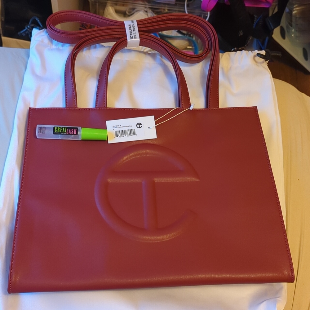 Authentic Oxblood Medium telfar NWT